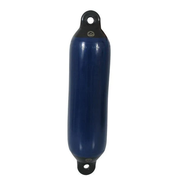 Dan-Fender, Yachtskjerm, marineblå/svart topp, 8x27" (765 mm), Ø 200 mm