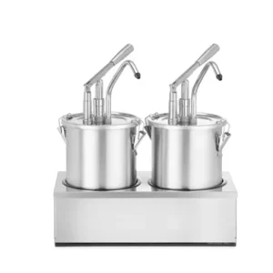 Dressing dispenser i rustfritt stål 2 x 4,5L