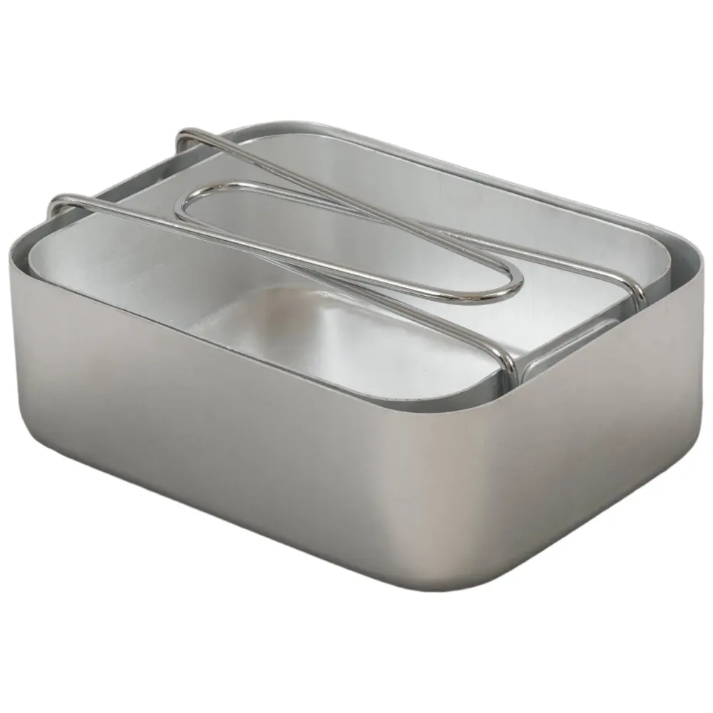 Militær Style Mess Tins - Kokekar i Aluminium - 2stk