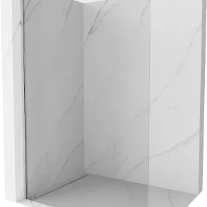 Dusjvegg Mexen Kioto L 65x200 cm gjennomsiktig 8 mm - krom