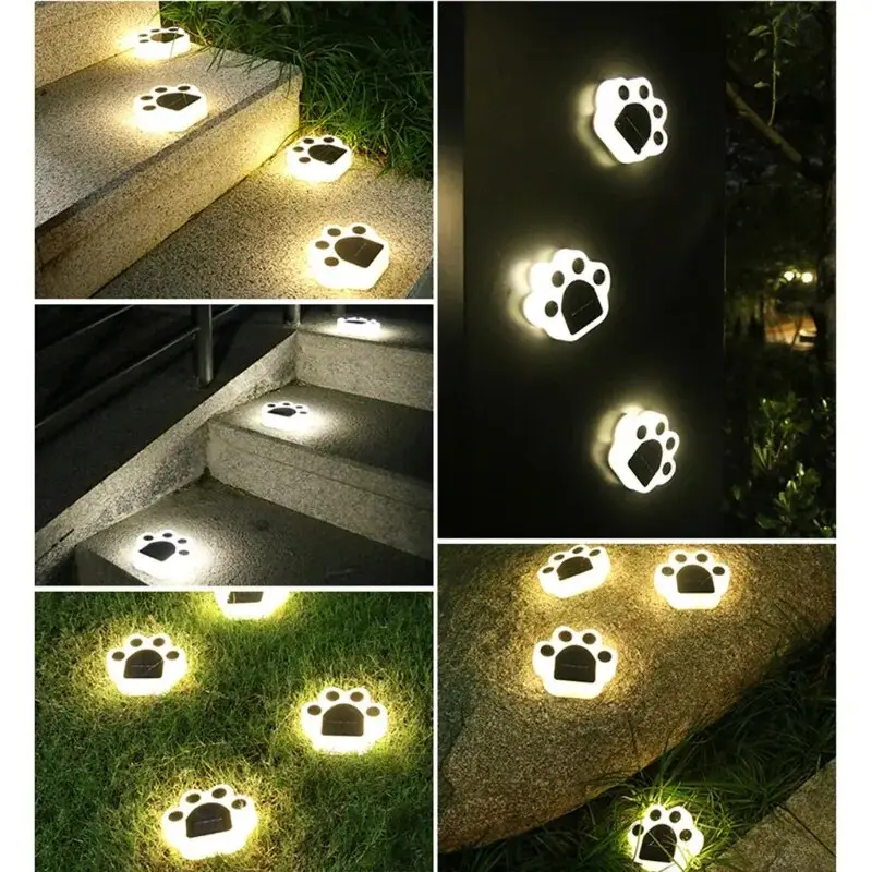 Solar Garden Lights: Cat Paws