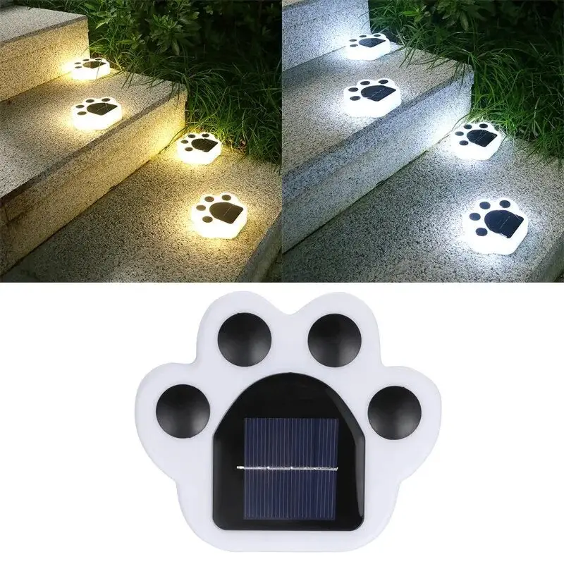 Solar Garden Lights: Cat Paws