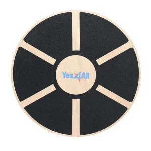 Balansebrett 40cm 15,75" Tre, 360° Rotasjon 136kg – Yes4All DB6F