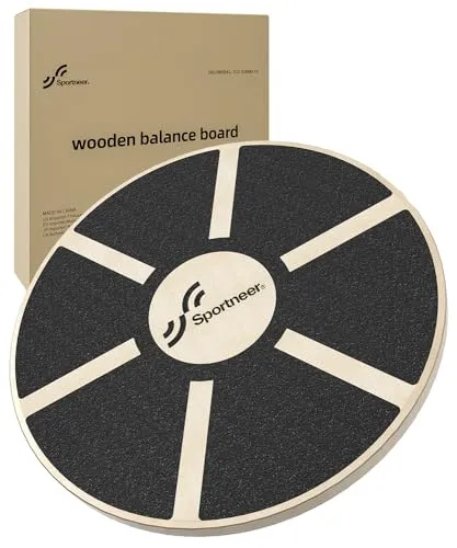 Balansebrett 40cm Tre, Antiskli, 136kg – Sportneer