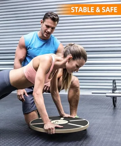 Balansebrett 40cm Tre, Antiskli, 136kg – Sportneer