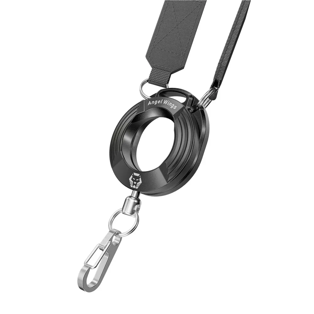 RovyVon Angel Wings Crossbody EDC Organizer Strap Aluminium, Black