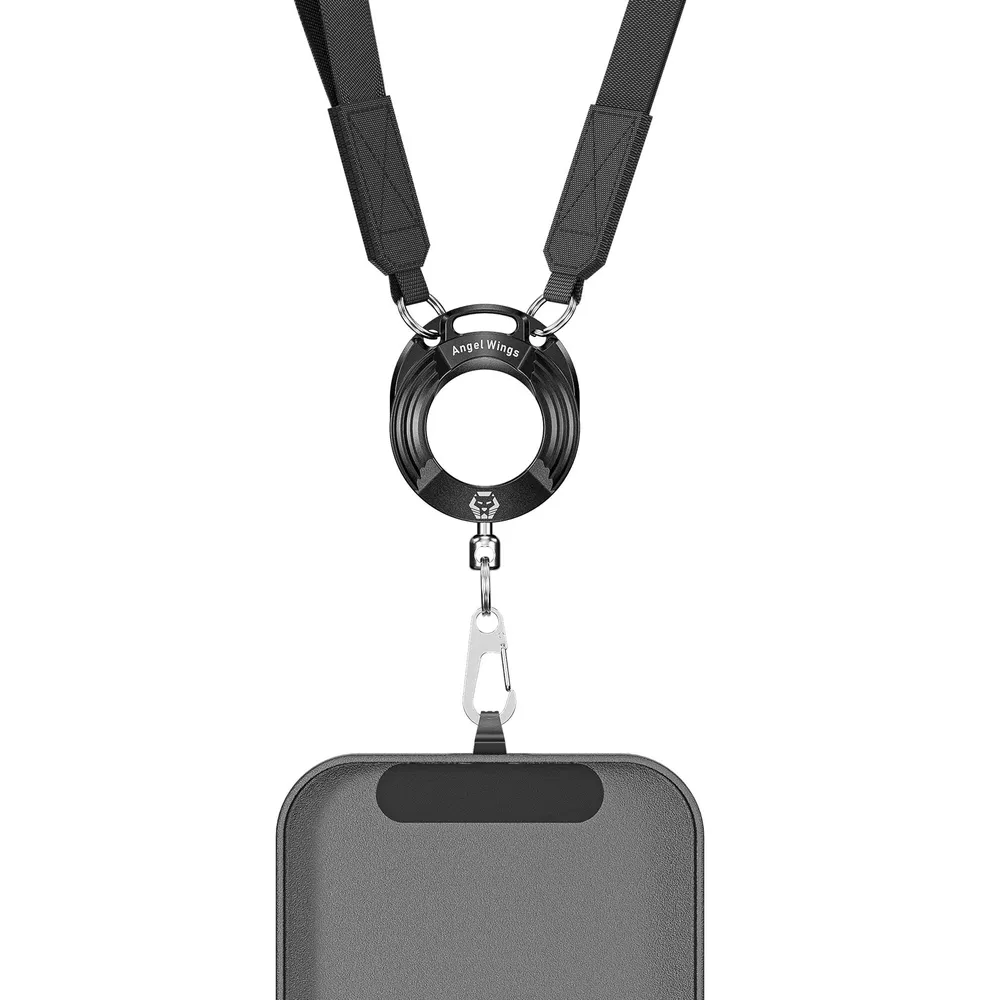 RovyVon Angel Wings Crossbody EDC Organizer Strap Aluminium, Black