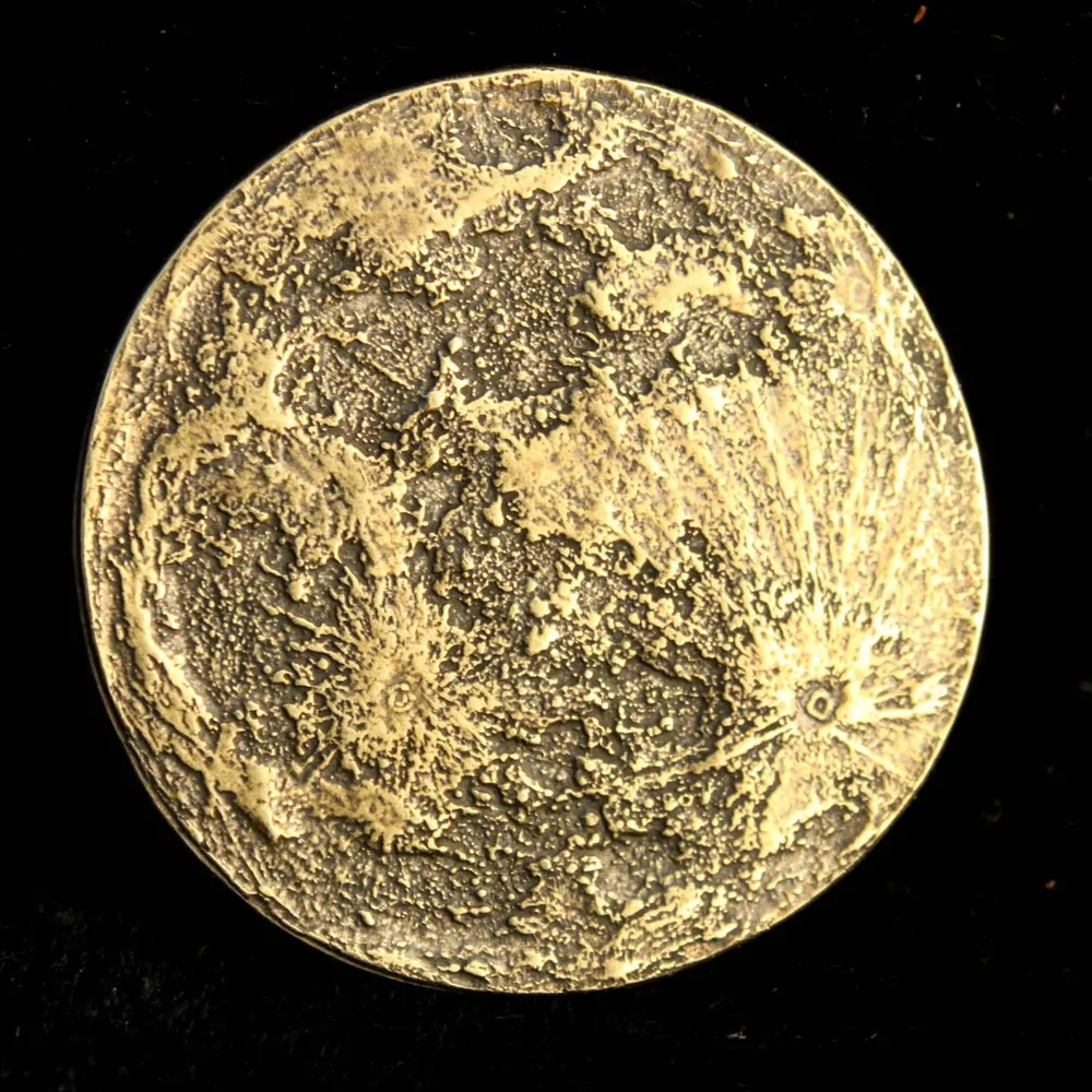 Shire Post Mint Harvest Full Moon Brass Coin Small 26mm