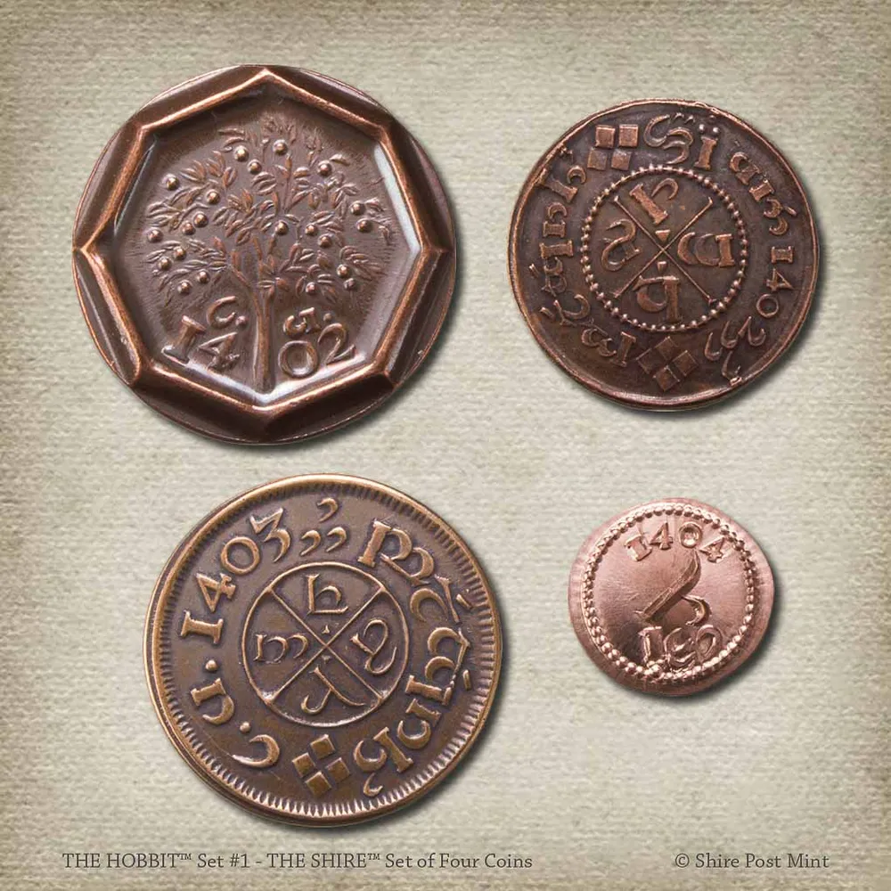 Shire Post Mint Hobbit Set #1 - Shire Set Four Coins