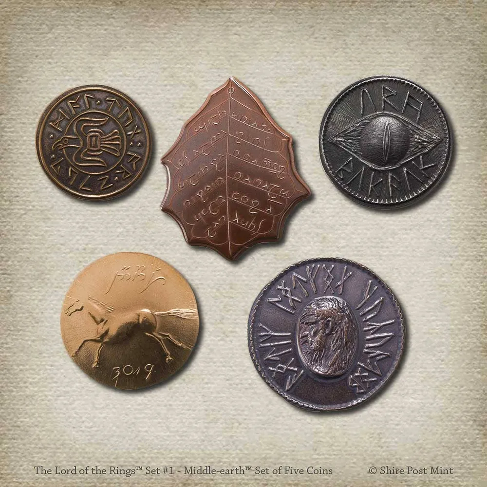 Shire Post Mint Lord Rings™ Set #1 - Middle-earth Set Five Coin