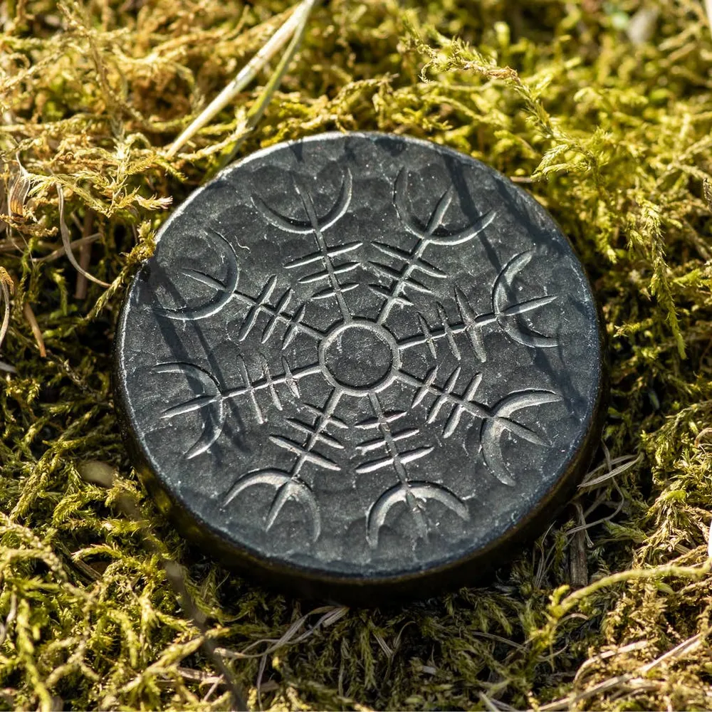 Shire Post Mint Norse Dual Stave Iron, Vegvisir and Helm Aw