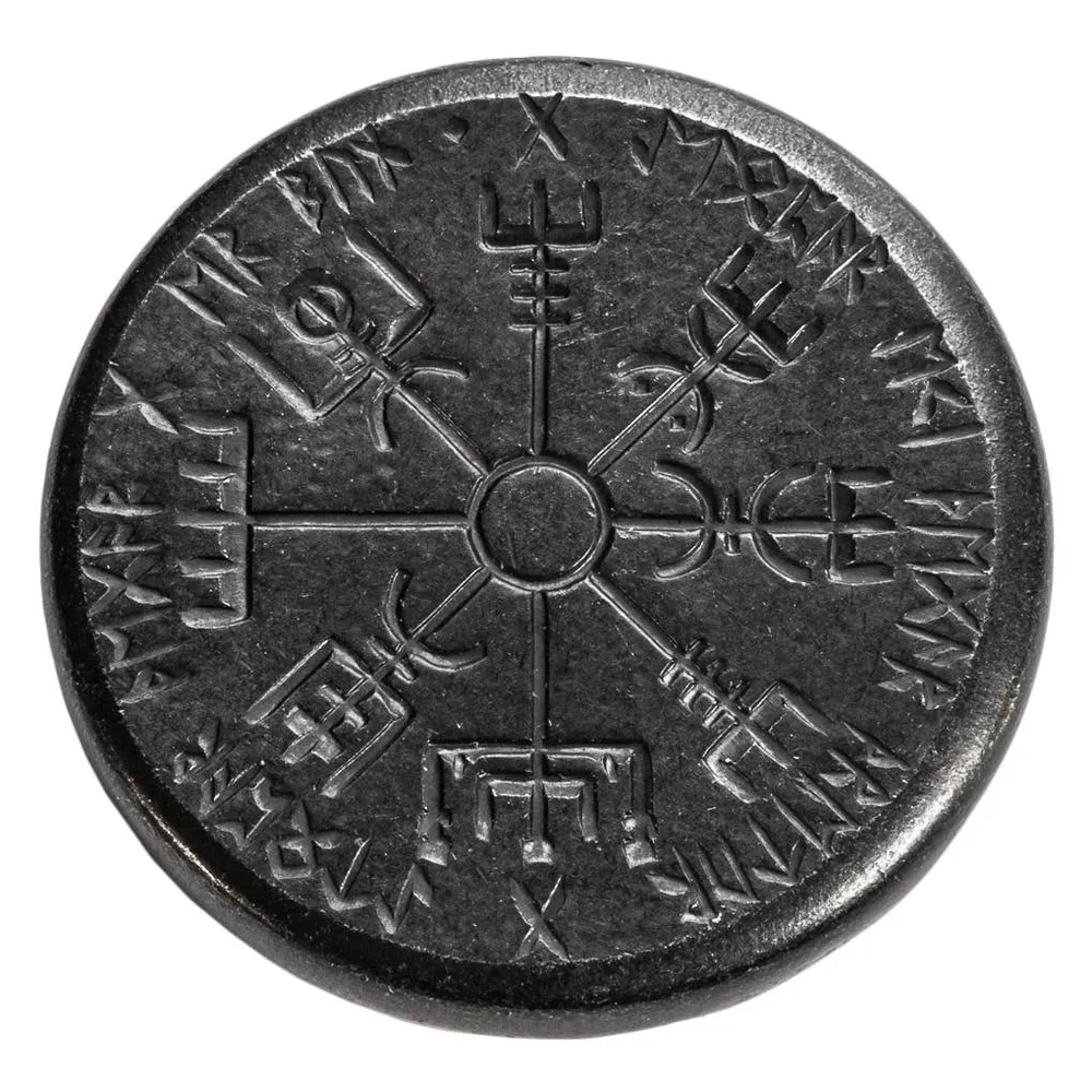Shire Post Mint Norse Dual Stave Iron, Vegvisir and Helm Aw