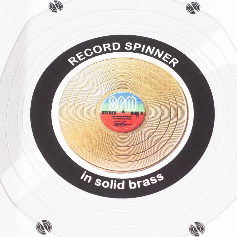 Shire Post Mint Record Spinner, Brass