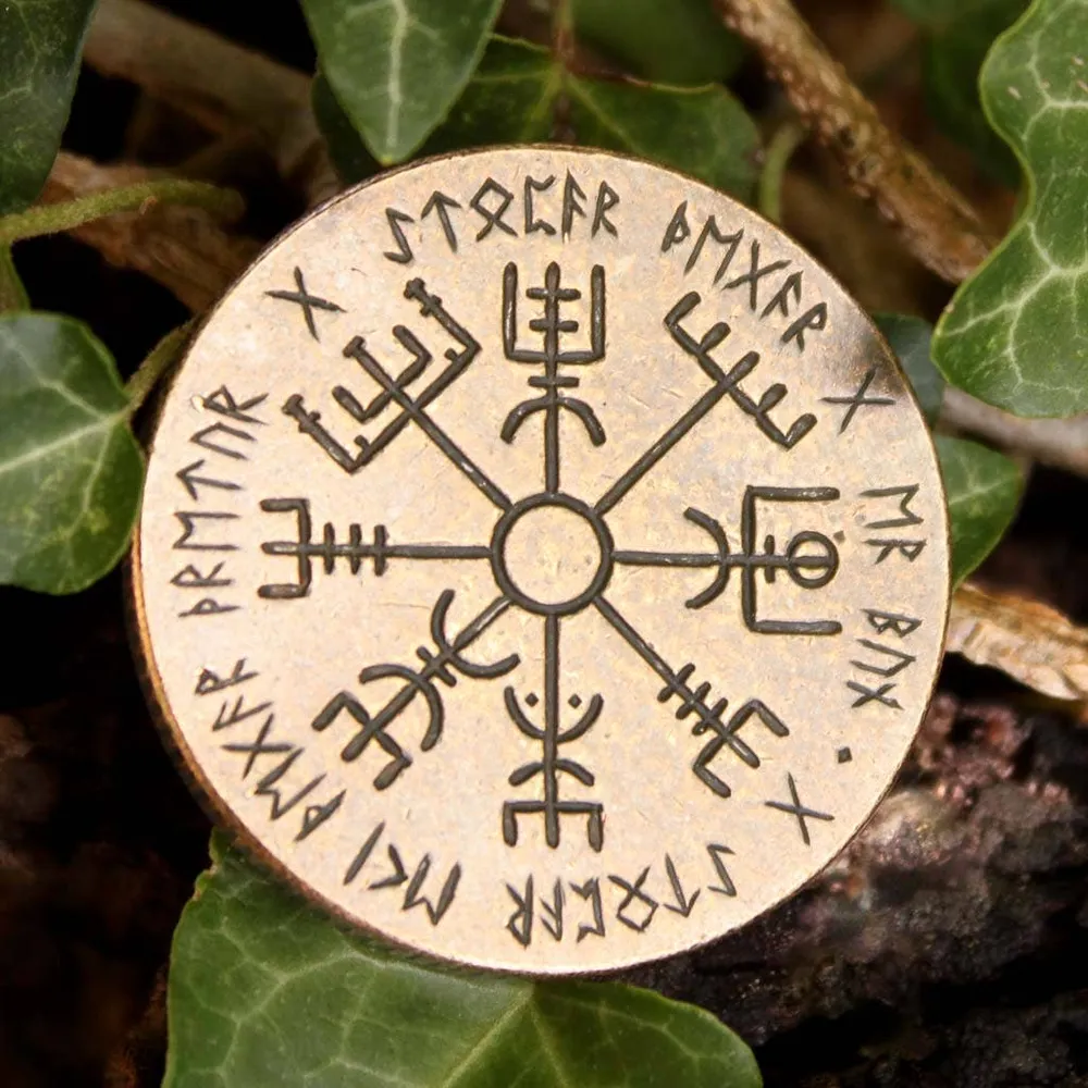 Shire Post Mint Vegvisir Wayfinder Bronze