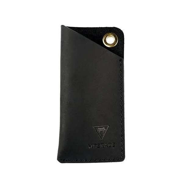 Viperade PJ11 EDC Pocket Organizer Leather on belt, Black