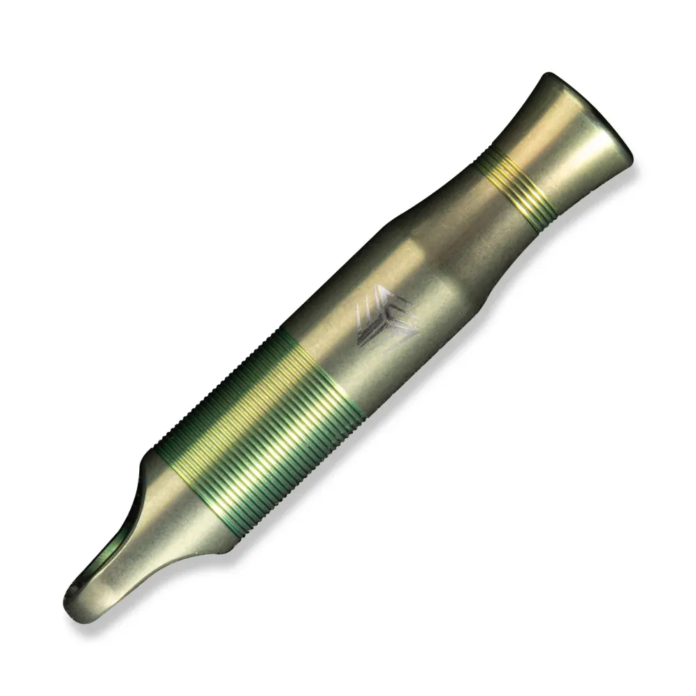 WEKNIFE -05P Titanium Whistle Brown Paracord, Green