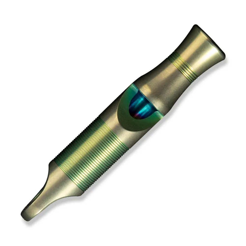 WEKNIFE -05P Titanium Whistle Brown Paracord, Green