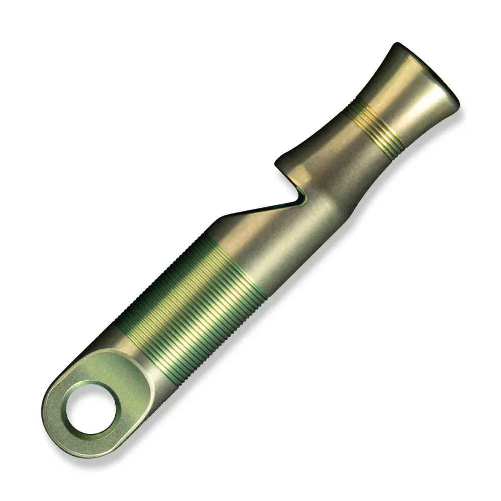 WEKNIFE -05P Titanium Whistle Brown Paracord, Green