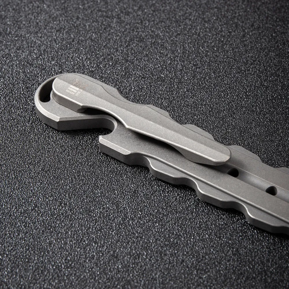 WEKNIFE Gesila Titanium Prybar Multitool, Gray Stonewashed