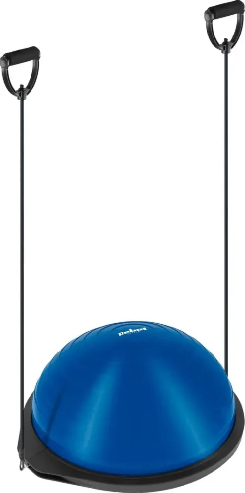Balanseball 46cm med strikk og pumpe, hjemmetrening – Rebel Active