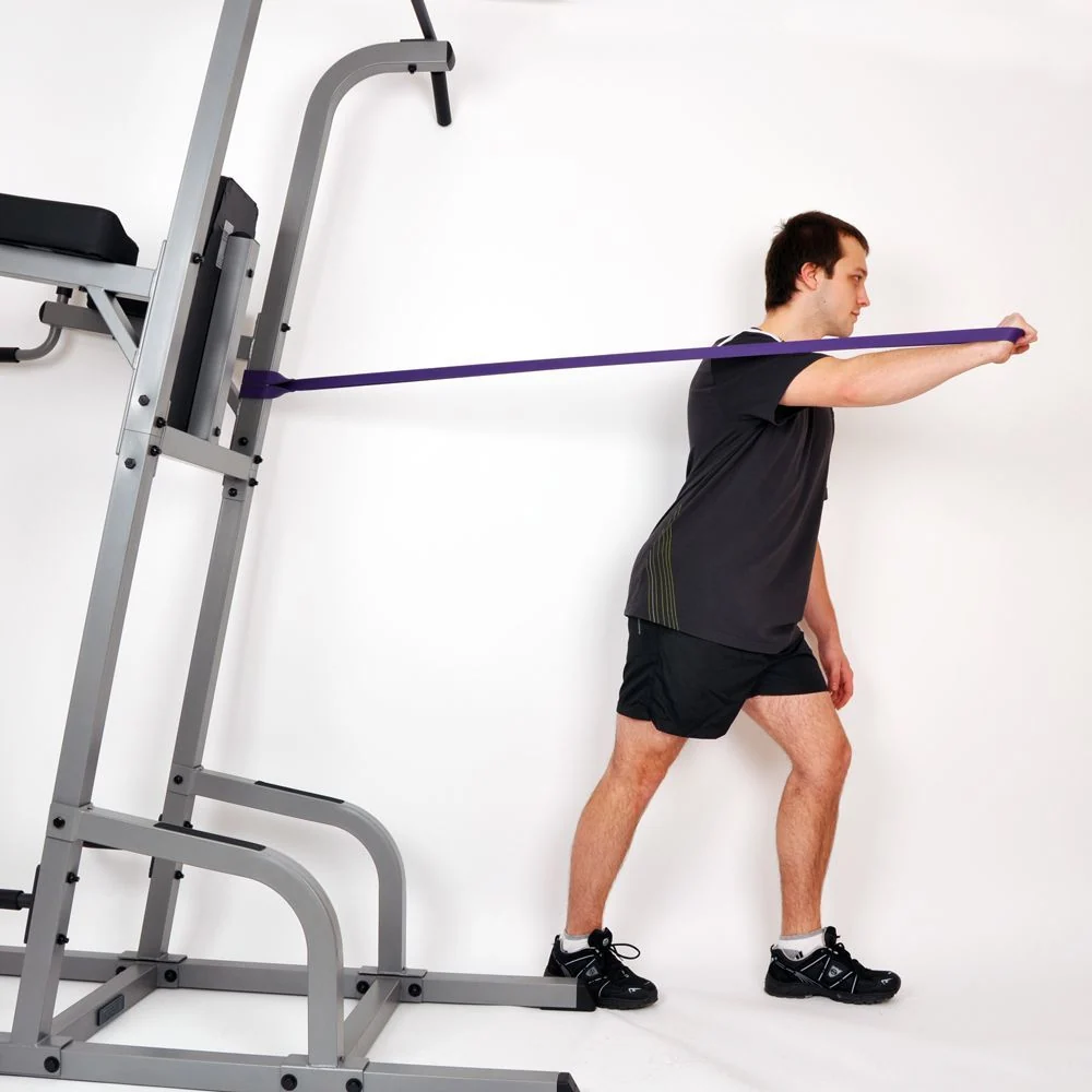 Treningsstrikk Medium Motstand 18–53kg 102cm Lilla 36x30x10cm InSPORTline Powerband