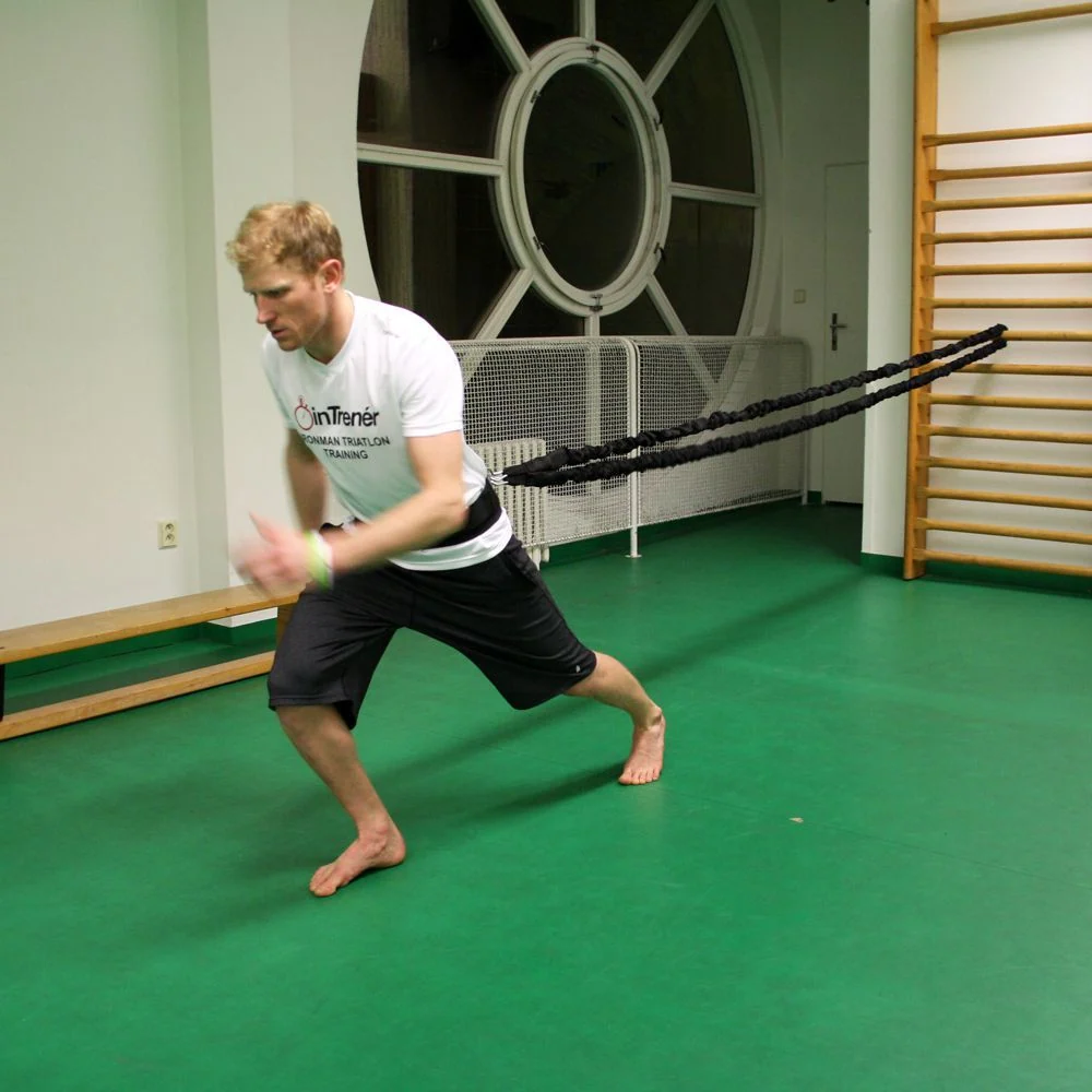 Treningsstrikk Powerband Medium Motstand 160cm Svart InSPORTline