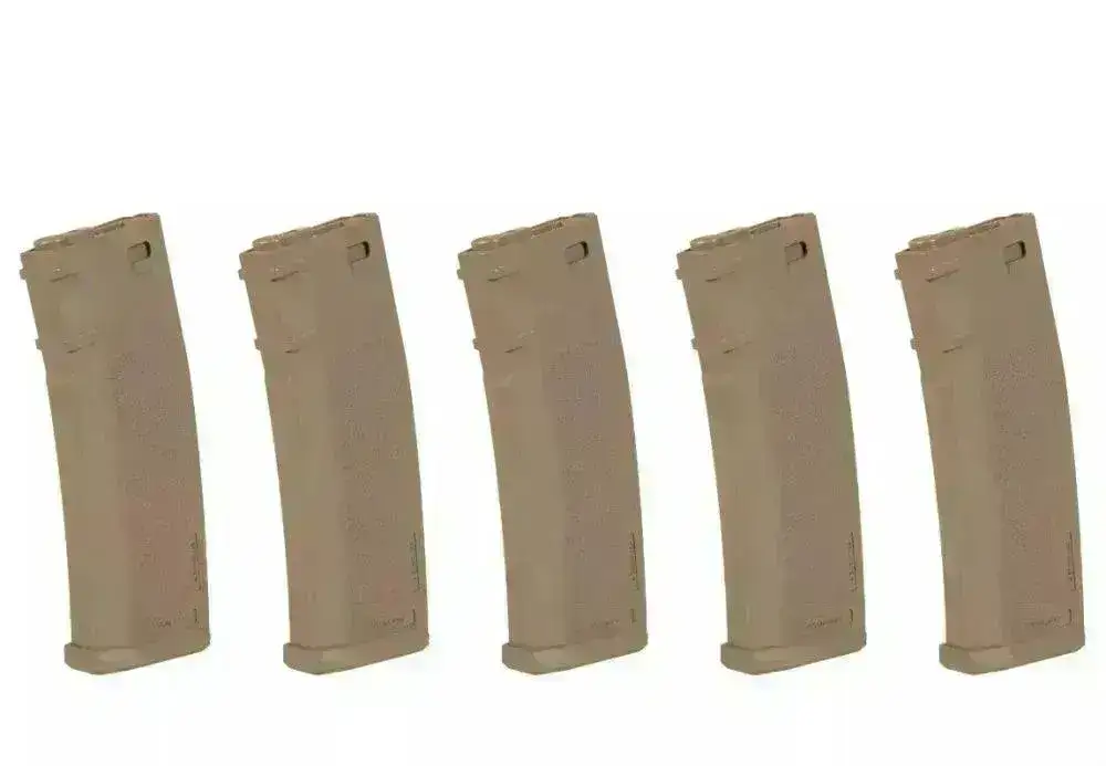 SA - M4/M16 - 5pakk - 380skudds Hi-Cap Magasin - Tan