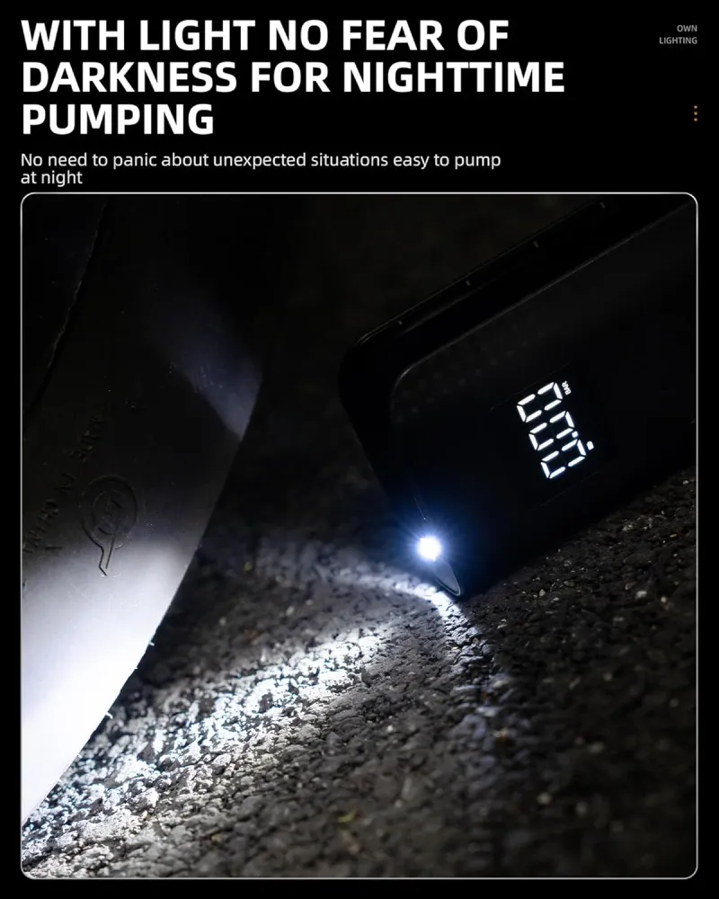 Elektrisk dekkpumpe ROCKBROS 150 PSI