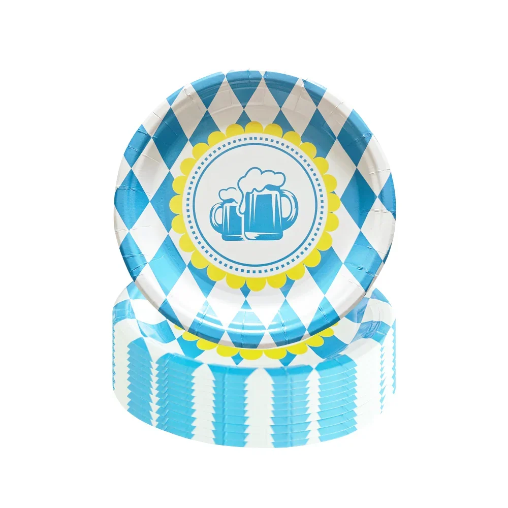 Engangsfestservise sett i Oktoberfest-design – ProstPaket Oktoberfest 2025