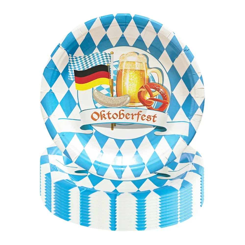 Engangsfestservise sett i Oktoberfest-design – ProstPaket Oktoberfest 2025