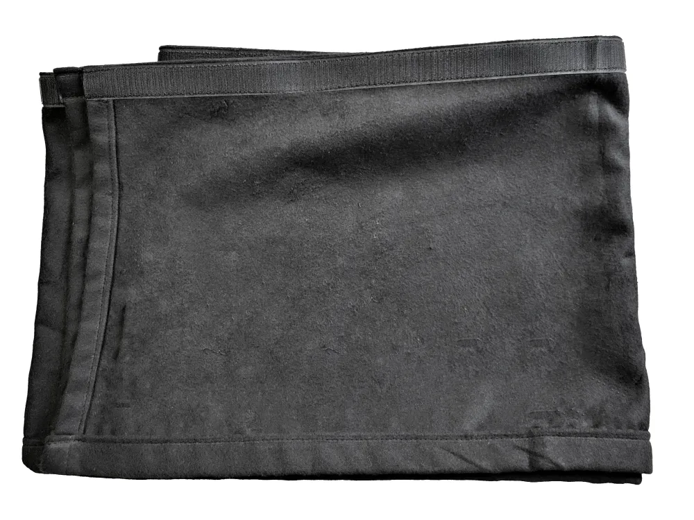 Molton m. Velcro (6m x 60cm, Sort)
