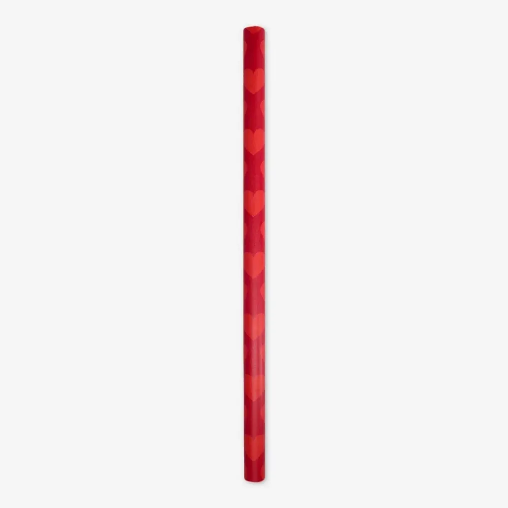 400 cm Innpakningspapir - Røde hjerter