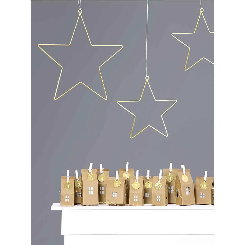 Advent Julekalender Hus 24 stk.