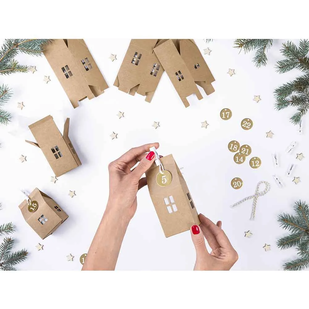 Advent Julekalender Hus 24 stk.
