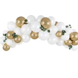 Ballongbue Hvit og Gull pk/60