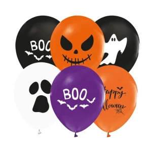 Ballonger -Halloween m/print- pk/8