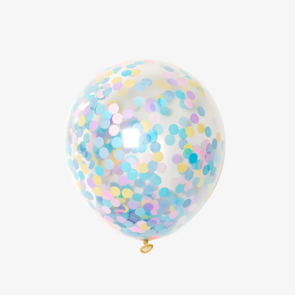 Ballonger med konfetti. 6 stk
