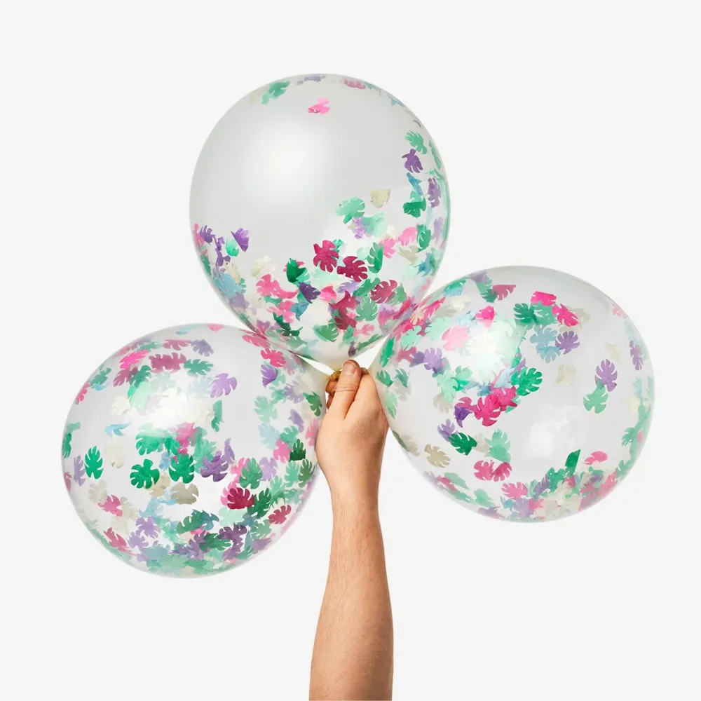 Ballonger med konfetti. 6 stk