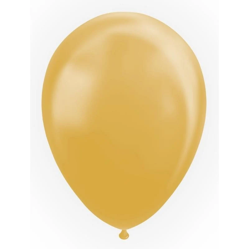 Ballonger -Metallisk gull- pk/10