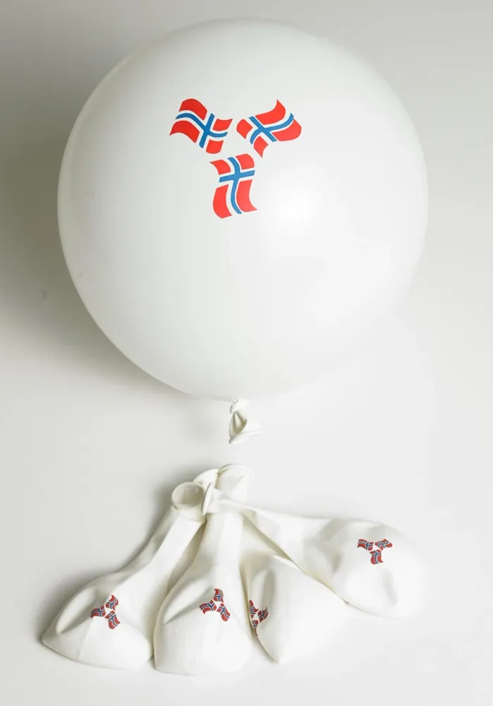 Ballonger Norsk Flagg 8 stk.