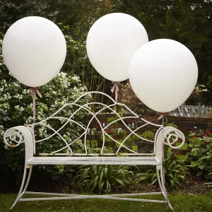 Ballonger Store Hvite 3 stk.