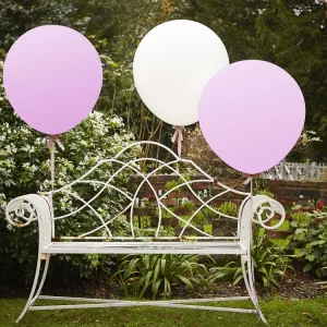 Ballonger Store Rosa/Hvit 3 stk.