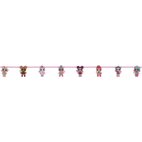 Banner med figurer -L.O.L. Surprise- 2,3m