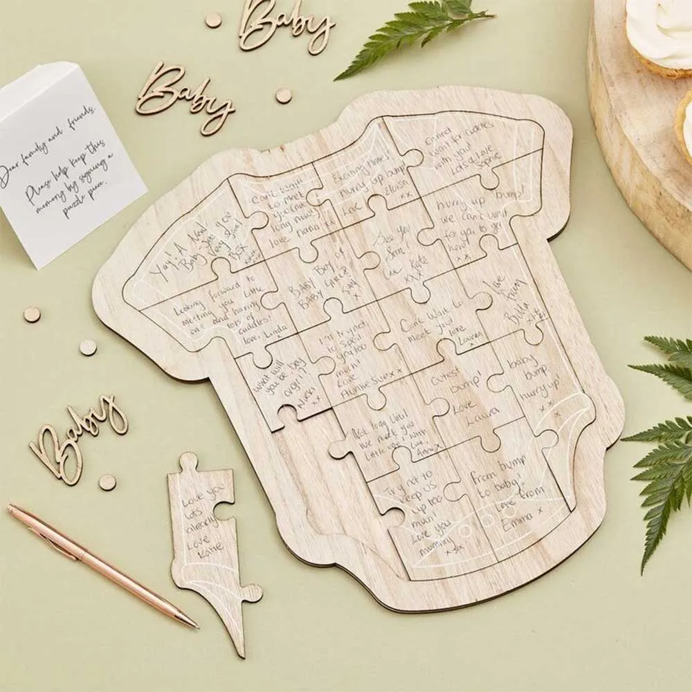 Botanical Baby Gjestebok Babyshower