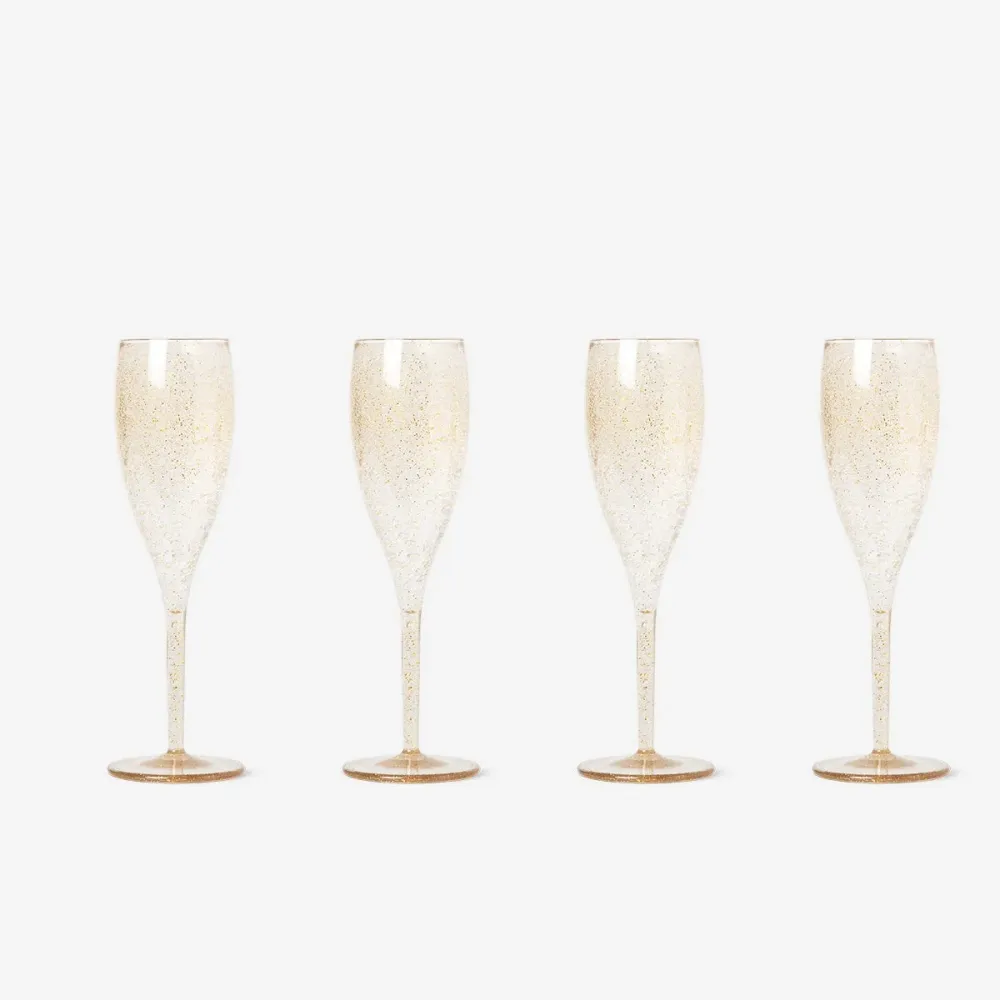 Champagneglass. 4 stk
