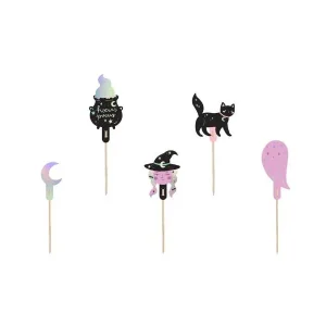 Cupcake topper Halloween pk/6