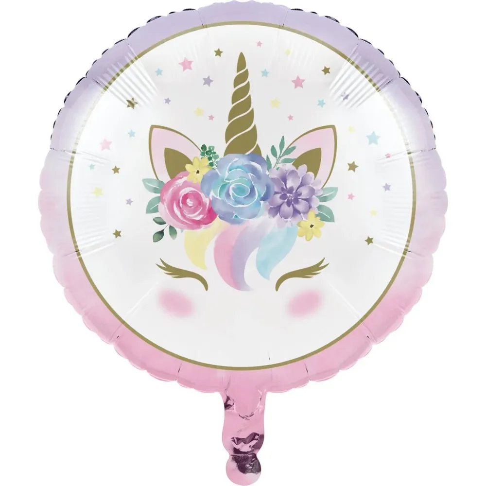 Enhjørningbaby folieballong