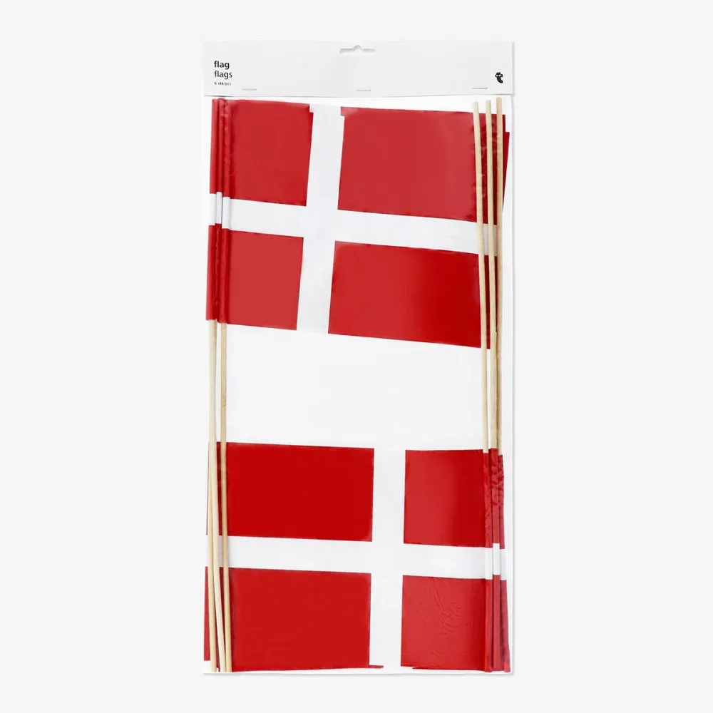Flagg. Danmark. 6 stk