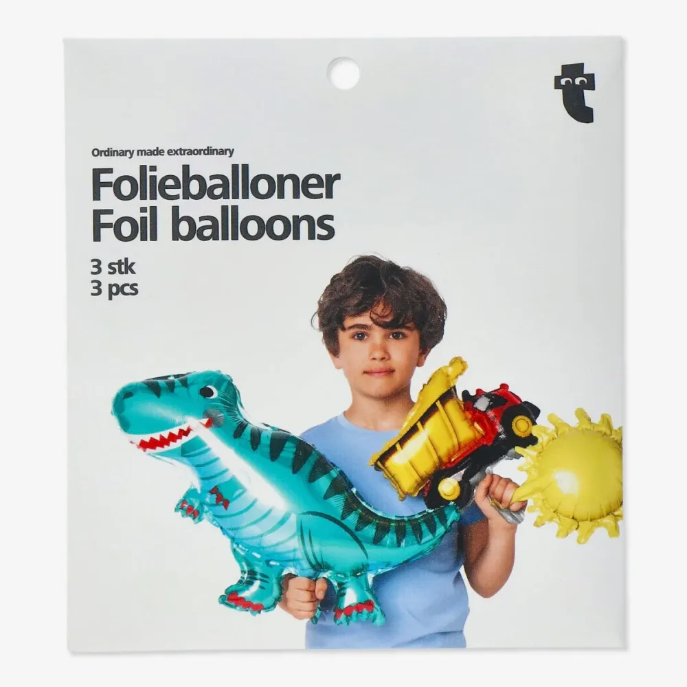 Folieballonger. 3 stk