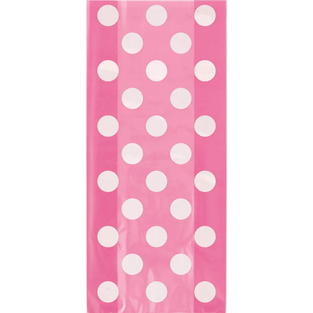 Gaveposer med prikker -Rosa- pk/20